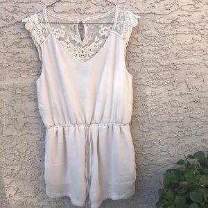 Forever 21 Cream Romper